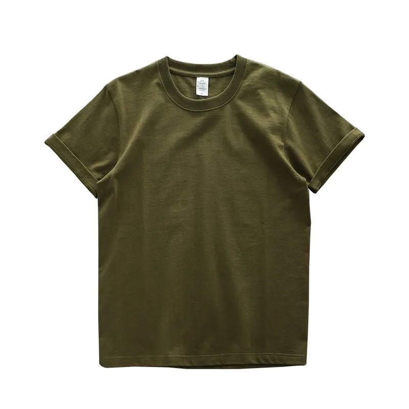 Heavyweight T Shirt for Men 100% Cotton Plain