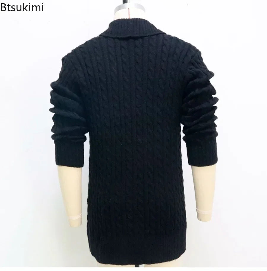 Men's Knitting Cardigan Jacket Coats Slim Fit Cardigan