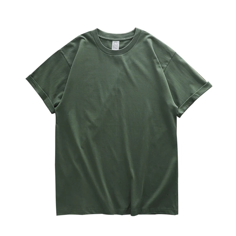 Heavyweight T Shirt for Men 100% Cotton Plain