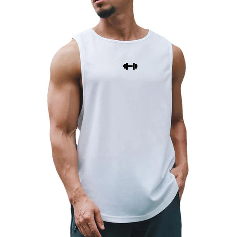 Summer Tank Top Mens Gym Fitness Training Clothing.