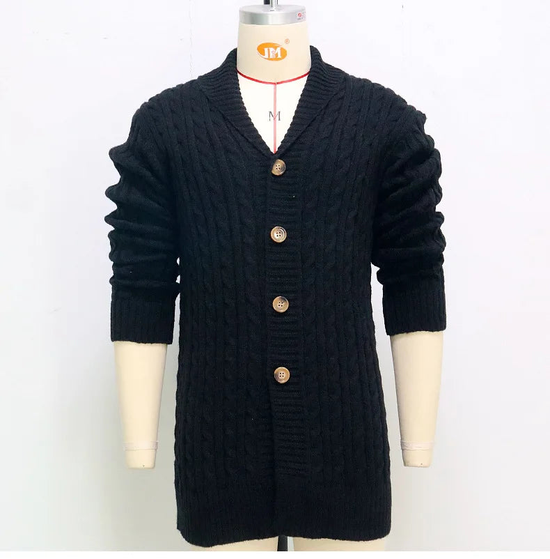 Men's Knitting Cardigan Jacket Coats Slim Fit Cardigan