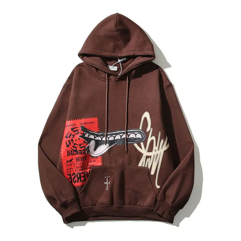 High Quality Brown Cactus Jack Hoodie Unisex