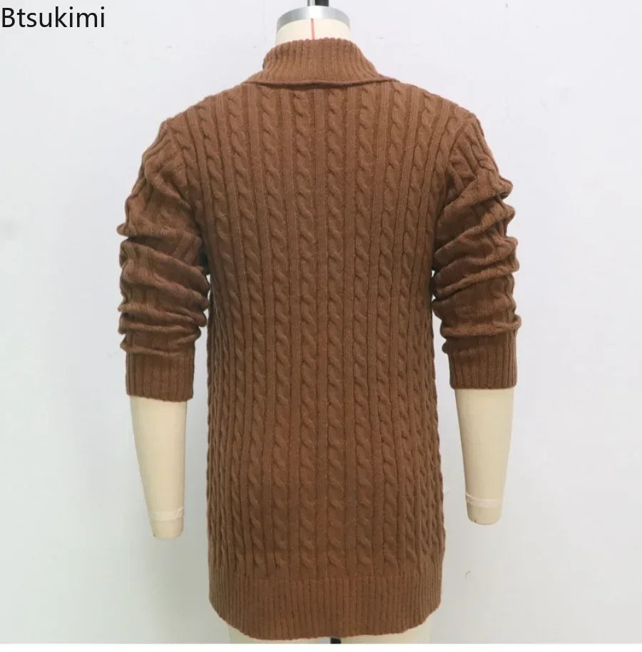 Men's Knitting Cardigan Jacket Coats Slim Fit Cardigan