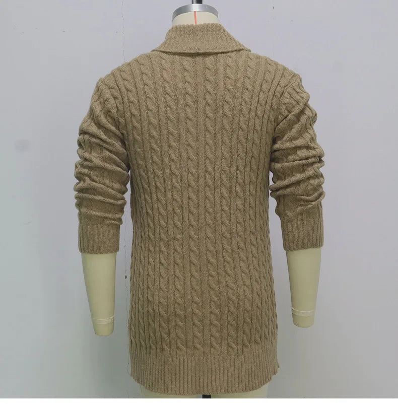 Men's Knitting Cardigan Jacket Coats Slim Fit Cardigan